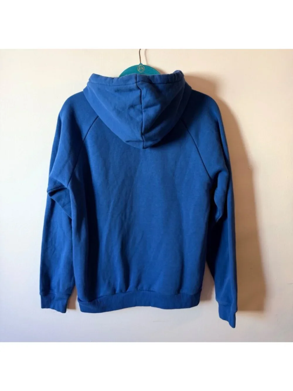 Adidas Originals Blue Trefoil Logo Pullover Hoodie Mens Size S